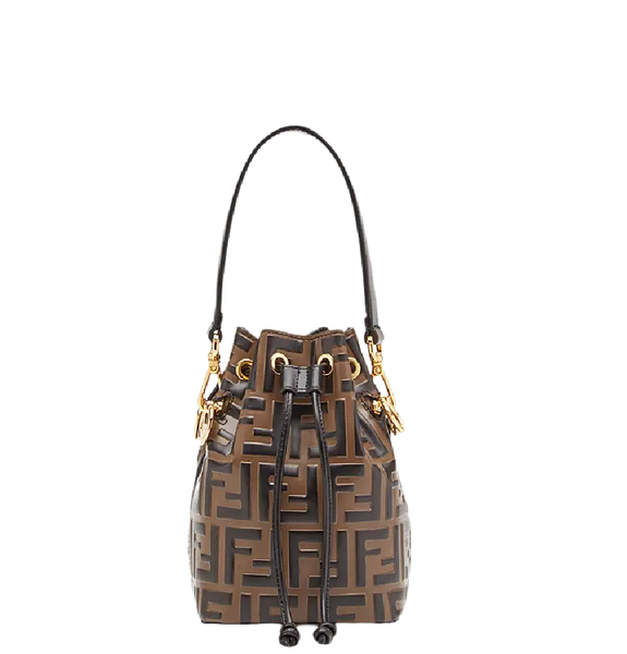  Túi Nữ Fendi Mon Tresor Mini-Bag 'Brown Leather' 