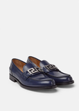  Giày Nam Versace La Greca Plaque Loafers 'Navy' 