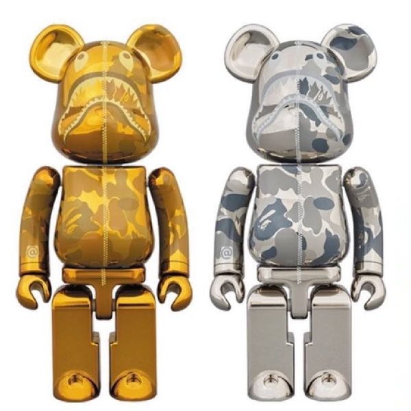  Mô Hình Bearbrick Bape Camo Shark Chogokin 