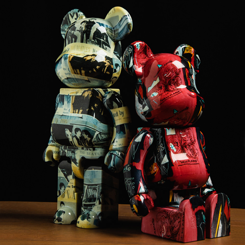  Mô Hình Bearbrick Andy Warhol x JEAN-MICHEL BASQUIAT #1 