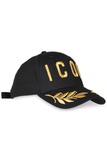  Mũ Nam Dsquared2 Rally Icon Baseball Cap 'Black' 