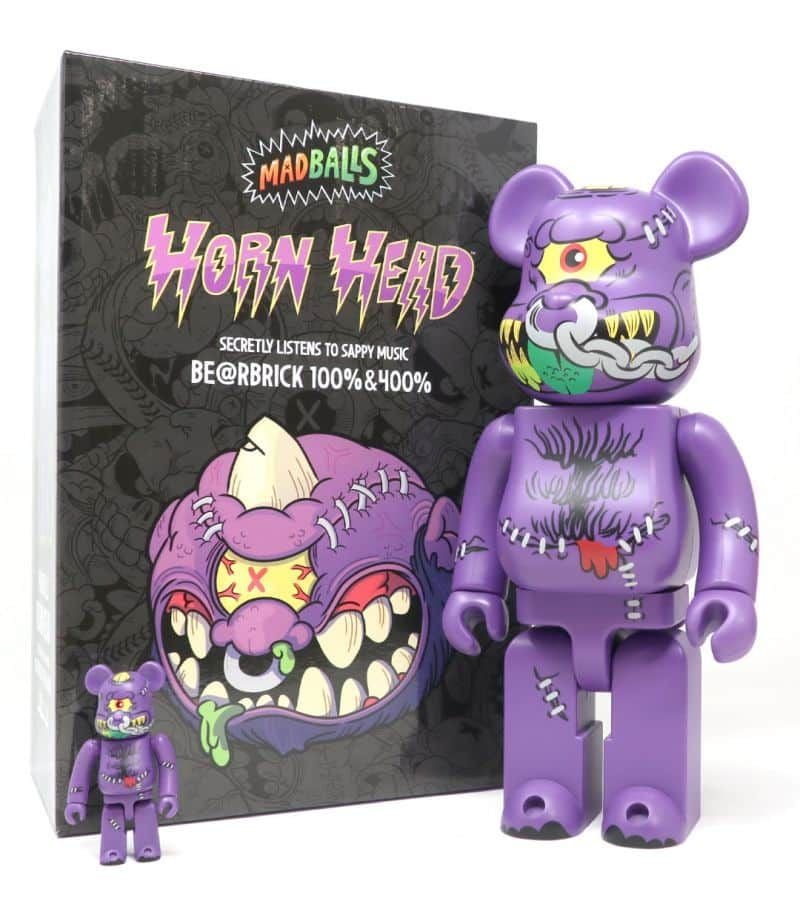  Mô Hình Bearbrick Madballs Horn 
