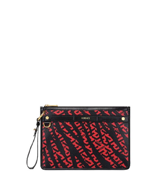  Túi Nữ Versace Lunar New Year Tiger Pouch 'Black Red' 