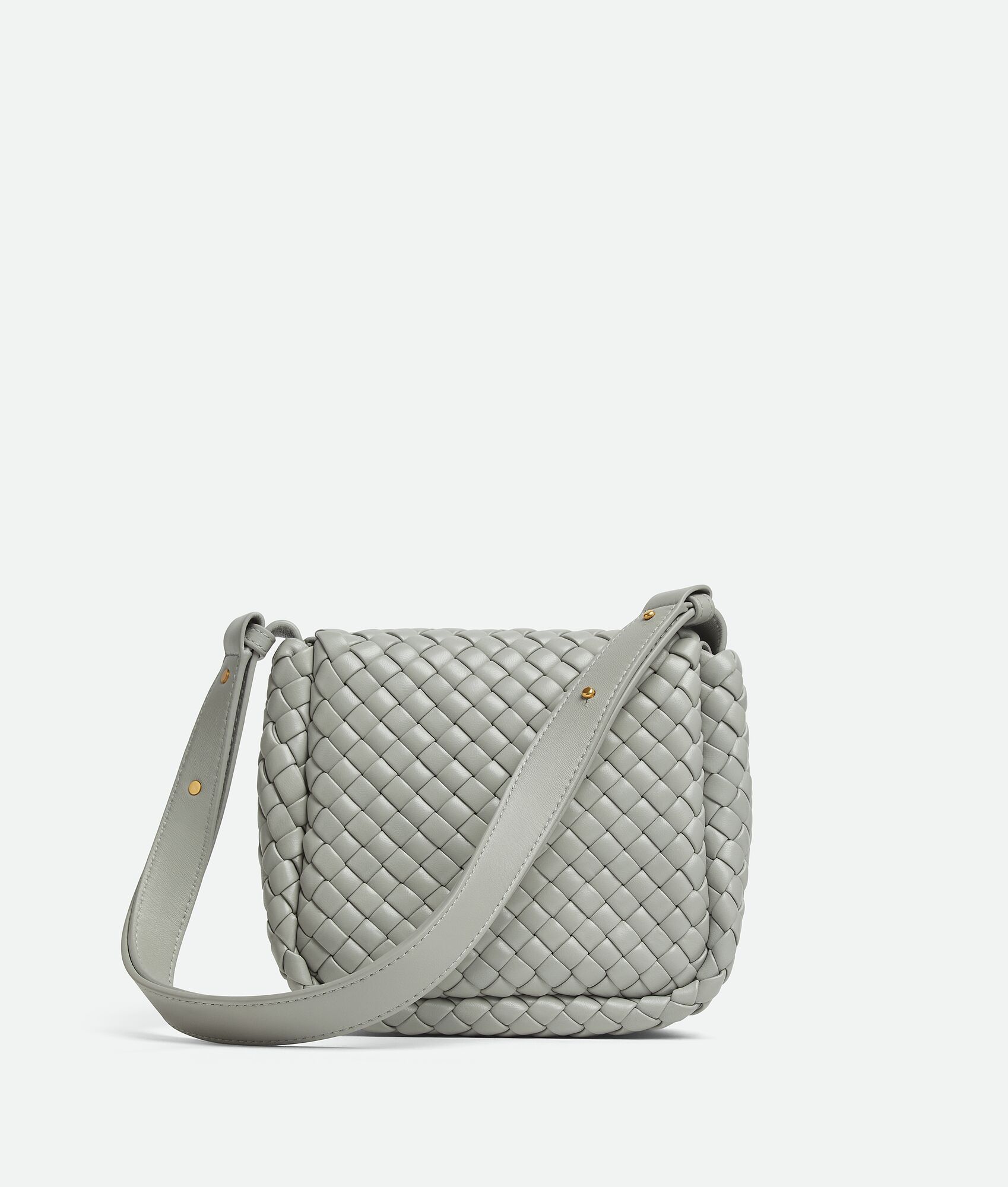  Túi Nữ Bottega Veneta Mini Cobble Shoulder Bag 'Agate Grey' 