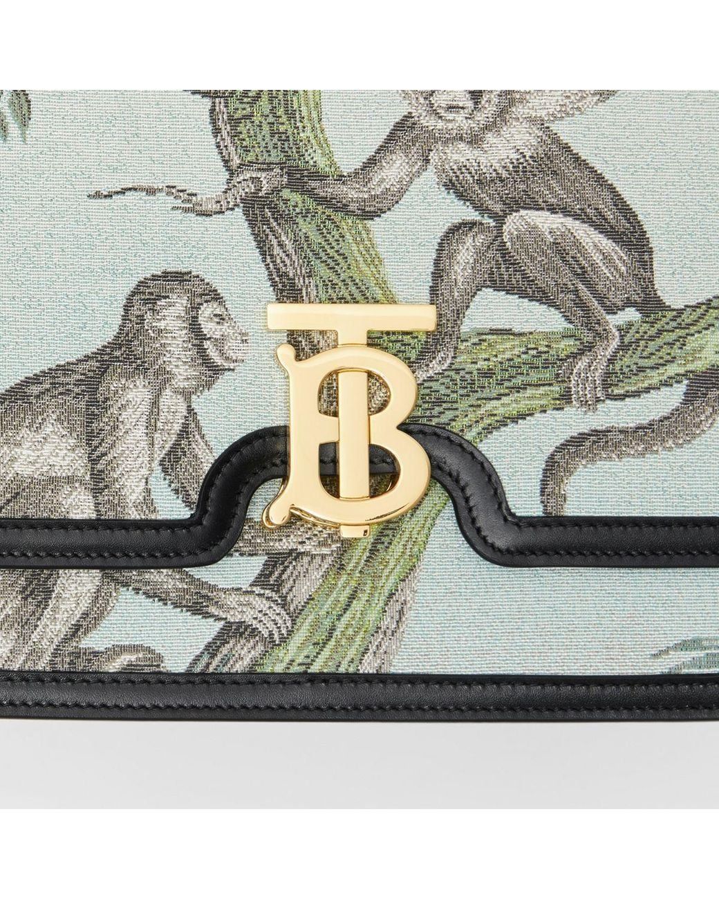 Túi Burberry Ladies Medium Monkey Jacquard And Leather TB Bag 8028463 –  LUXITY