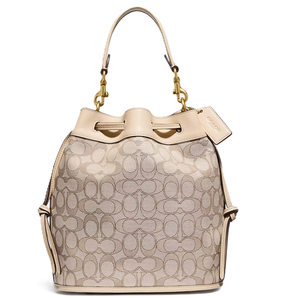  Túi Nữ Coach Field Bucket Signature Jacquard 'Beige' 