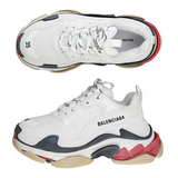  Giày Nữ Balenciaga Triple S Low 'White-Red' 