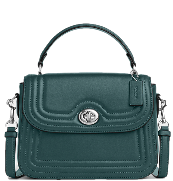  Túi Nữ Coach Marlie Satchel Border Quilting 'Metallic Ivy' 