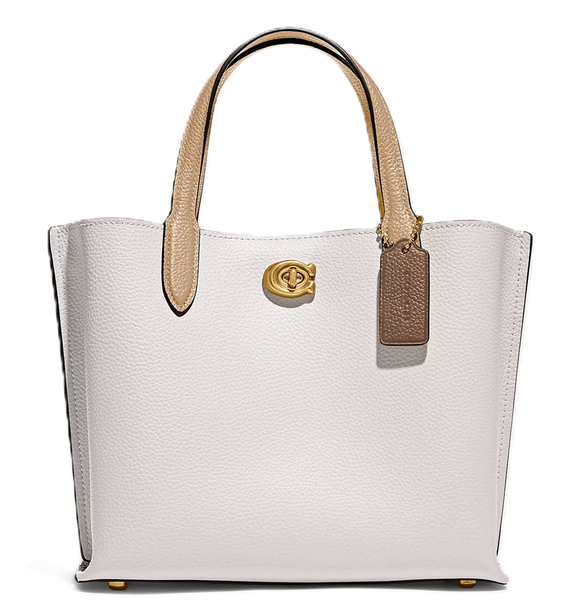  Túi Nữ Coach Willow Tote 24 In Colorblock 'Chalk' 