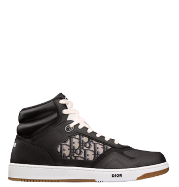  Giày Nam Dior B27 High Top Smooth Calfskin 'Beige Black' 