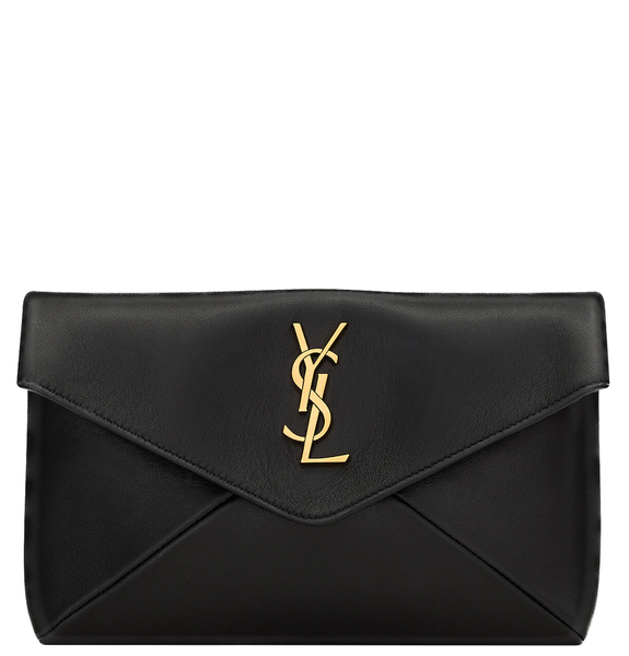  Túi Nữ Saint Laurent Cassandre Small Envelope Pouch In Lambskin 'Black' 
