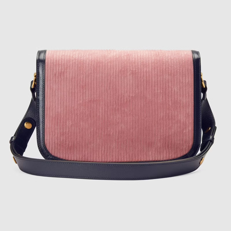  Túi Nữ Gucci Horsebit 1955 Small 'Pink Corduroy' ‎ 