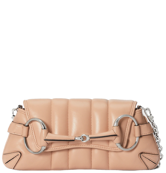  Túi Nữ Gucci Horsebit Chain Small Shoulder Bag 'Rose Beige' 