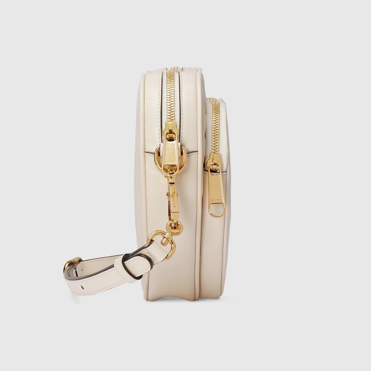  Túi Nữ Gucci Interlocking G Mini Heart Shoulder Bag 'White' 