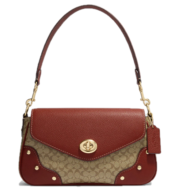  Túi Nữ Coach Millie Colorblock Signature Canvas 'Terracotta' 