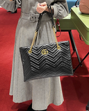  Túi Gucci GG Marmont Quilted Shoulder Bag 'Black' 