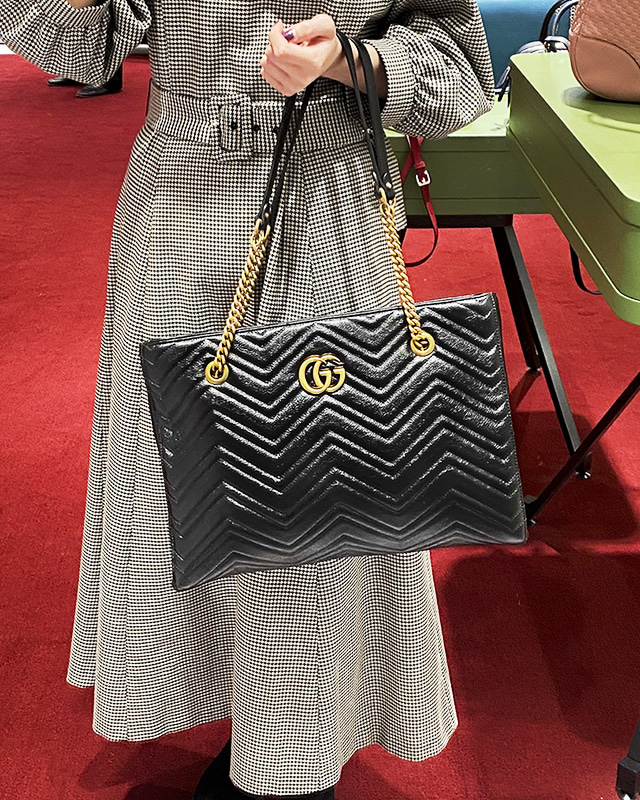  Túi Gucci GG Marmont Quilted Shoulder Bag 'Black' 