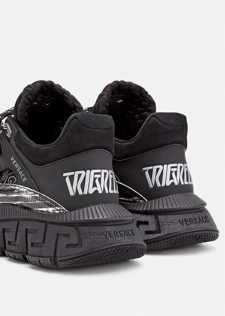 Zapatillas Versace Trigreca 'Black': Estilo Italiano Premium - zapatos versace tigreca negro gris