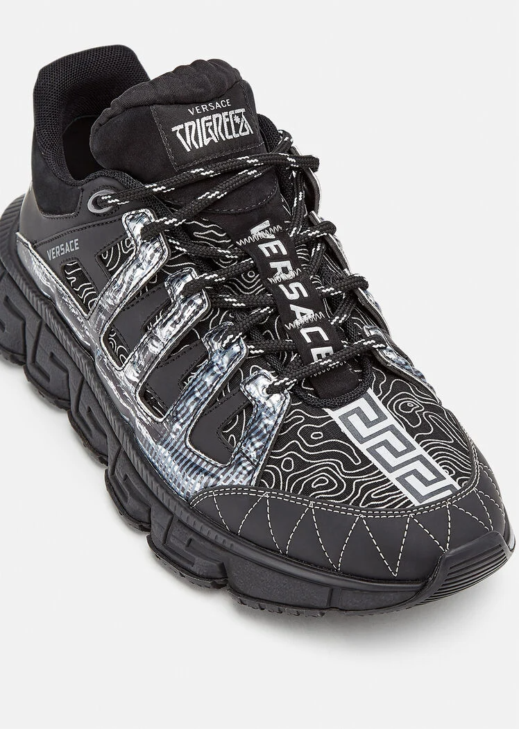 Zapatillas Versace Trigreca 'Black': Estilo Italiano Premium - zapatos versace tigreca negro gris