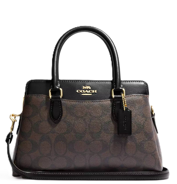  Túi Nữ Coach Mini Darcie Carryall Signature Canvas 'Brown' 