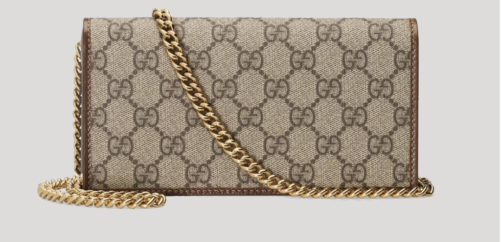  Túi Nữ Gucci Horsebit 1955 Wallet With Chain Mini Bag 'Beige' 