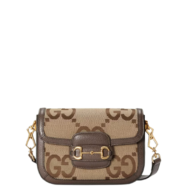  Túi Nữ Gucci Nữ Horsebit 1955 Jumbo GG Mini Bag 'Camel' 