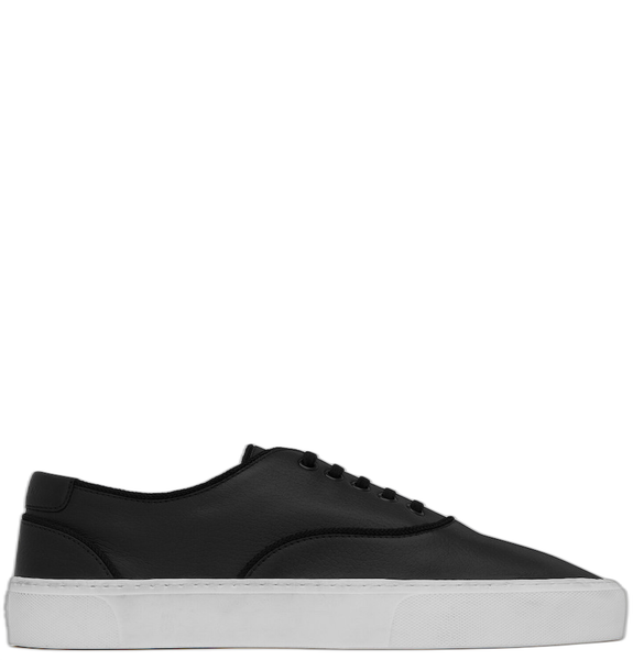  Giày Nam Saint Laurent Venice Sneakers In Grained Leather 'Black' 
