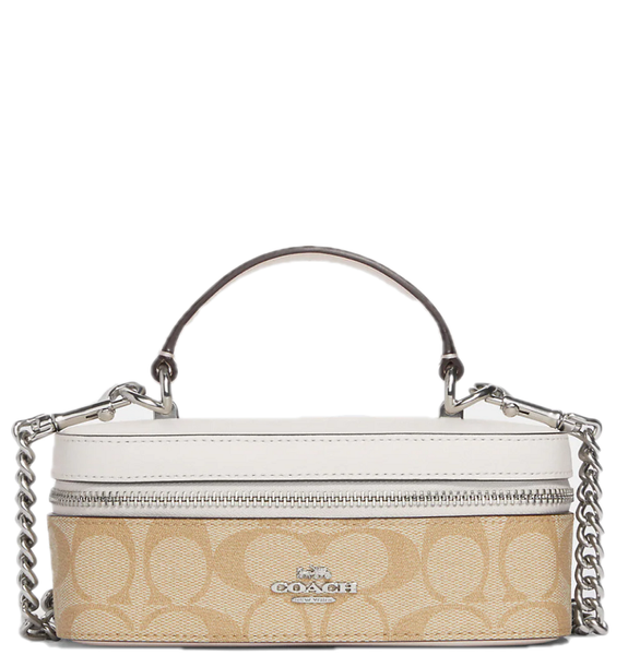  Túi Nữ Coach Train Case Signature Canvas 'Light Khaki' 