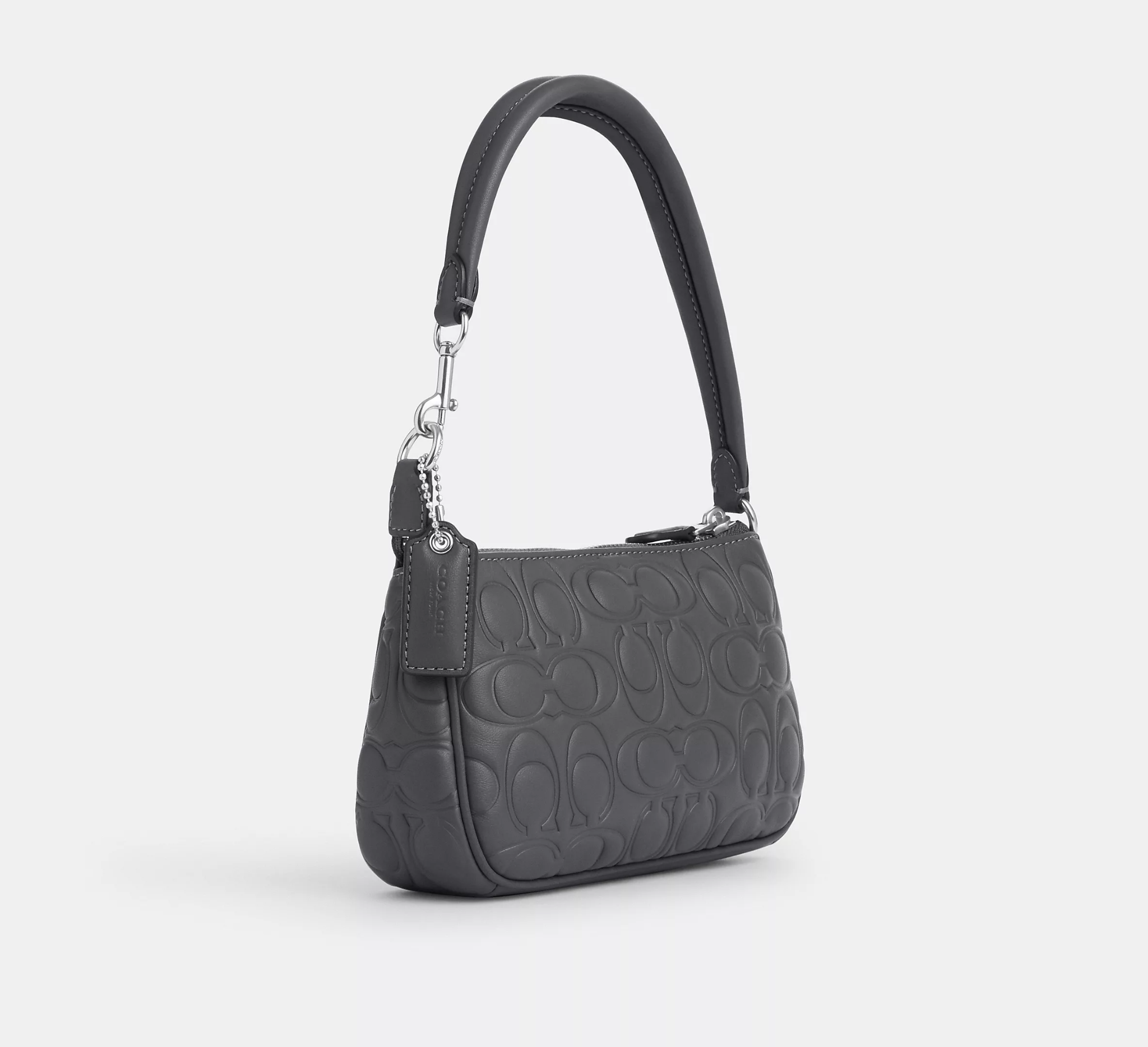 Túi Nữ Coach Nolita 19 With Signature 'Industrial Grey' 