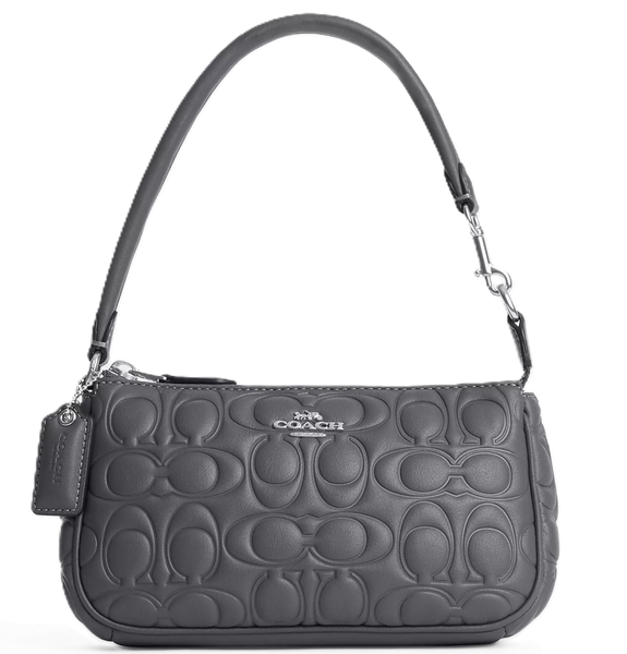  Túi Nữ Coach Nolita 19 With Signature 'Industrial Grey' 