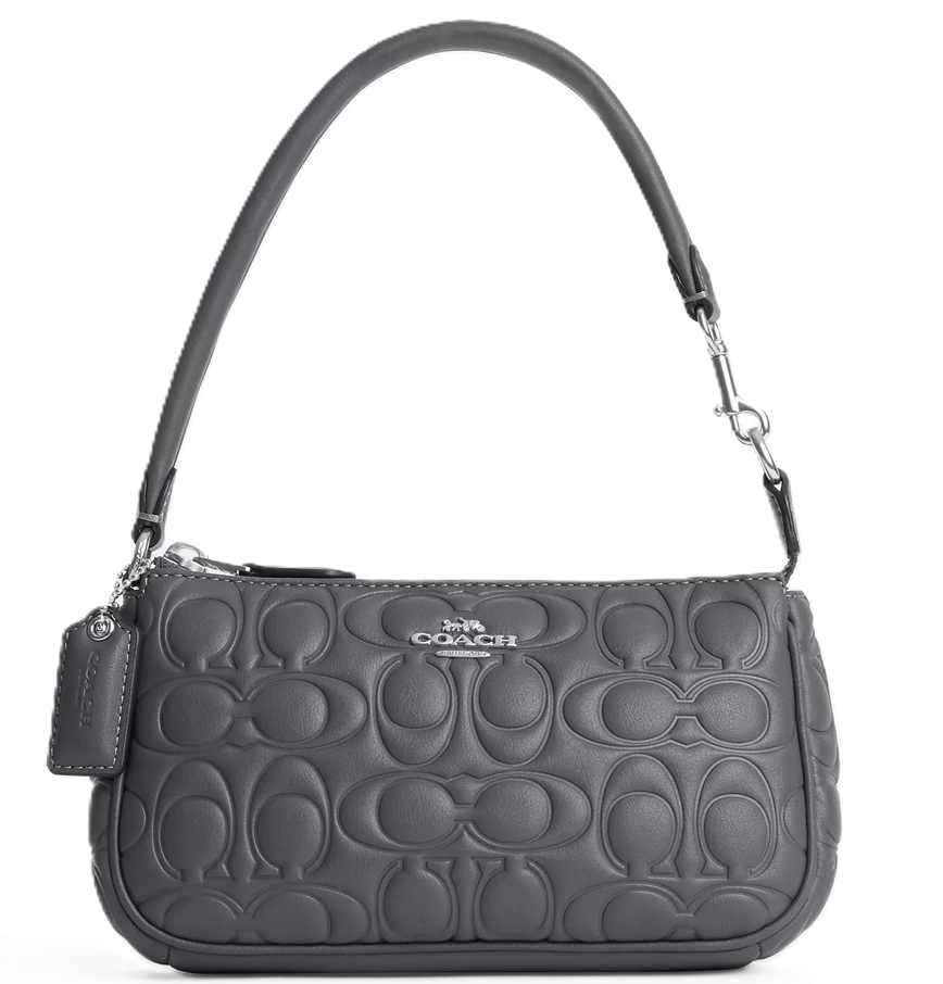  Túi Nữ Coach Nolita 19 With Signature 'Industrial Grey' 