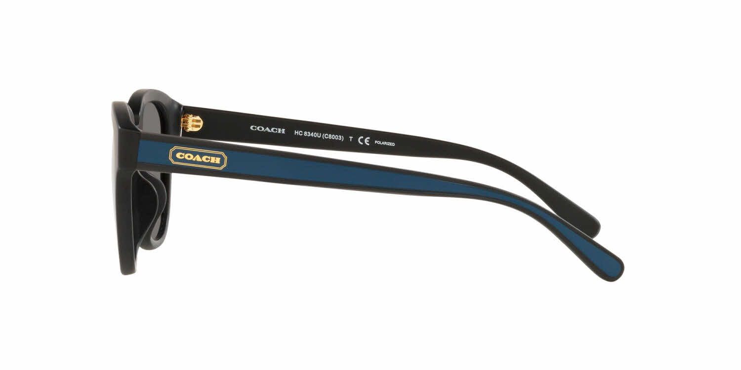 Kính Nam Coach Polarized Square Sunglasses 'Dark Grey' 