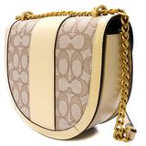  Túi Nữ Coach Ladies Alie Saddle Bag In Signature Jacquard 'White' 