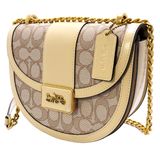  Túi Nữ Coach Ladies Alie Saddle Bag In Signature Jacquard 'White' 