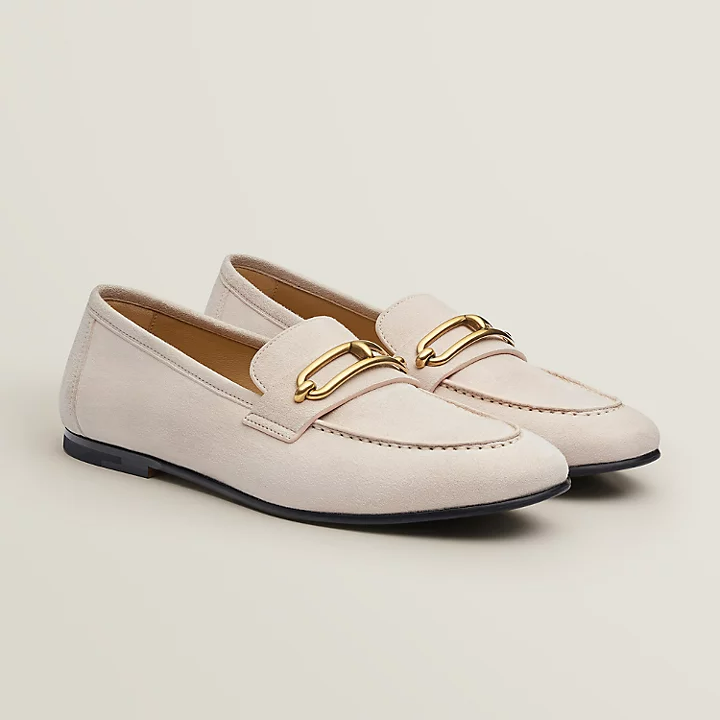  Giày Nữ Hermes Colette Loafer 'Blanc Poros' 