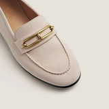  Giày Nữ Hermes Colette Loafer 'Blanc Poros' 