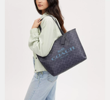  Túi Nữ Coach City Tote Signature Canvas 'Midnight Navy' 