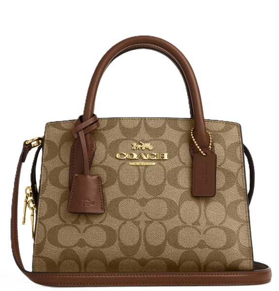  Túi Nữ Coach Andrea Carryall Signature Canvas 'Brown' 