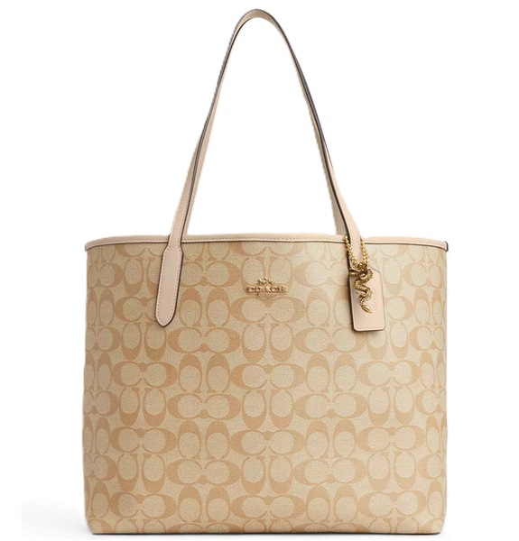  Túi Nữ Coach New Year City Tote Dragon 'Light Khaki' 