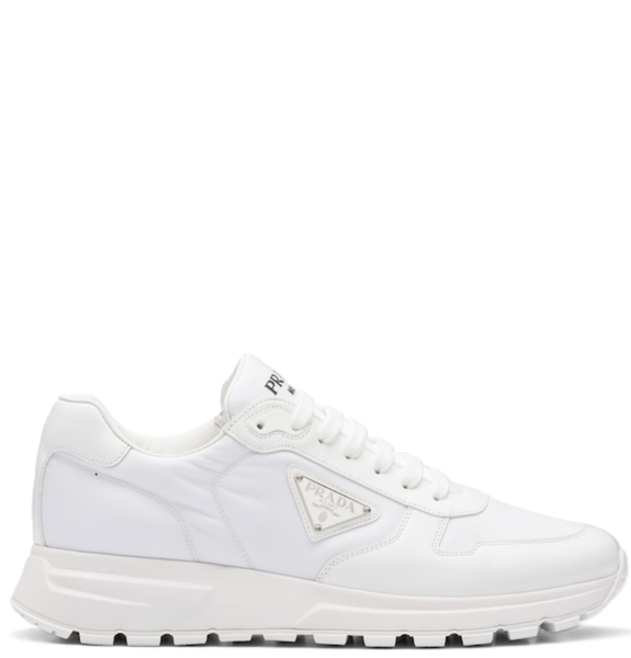  Giày Nam Prada Re-nylon And Brushed Leather 'White' 