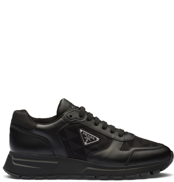  Giày Nam Prada Leather And Re-nylon High-top 'Black' 