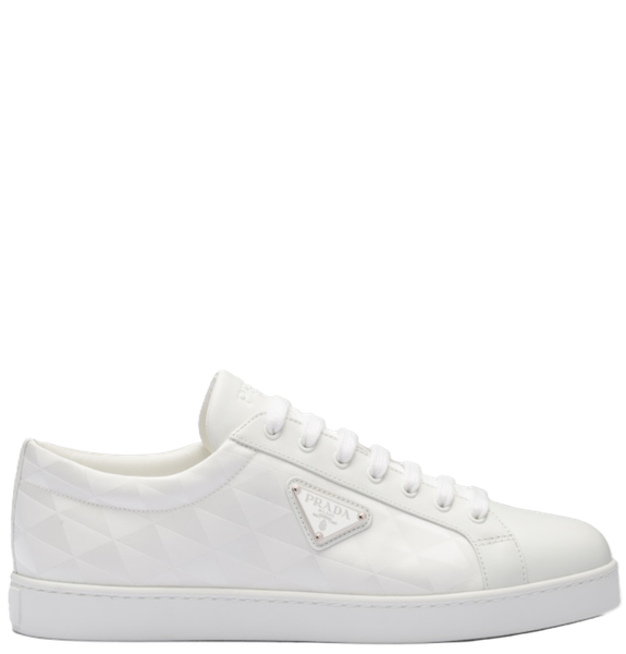  Giày Nam Prada Leather And Re-nylon 'White' 