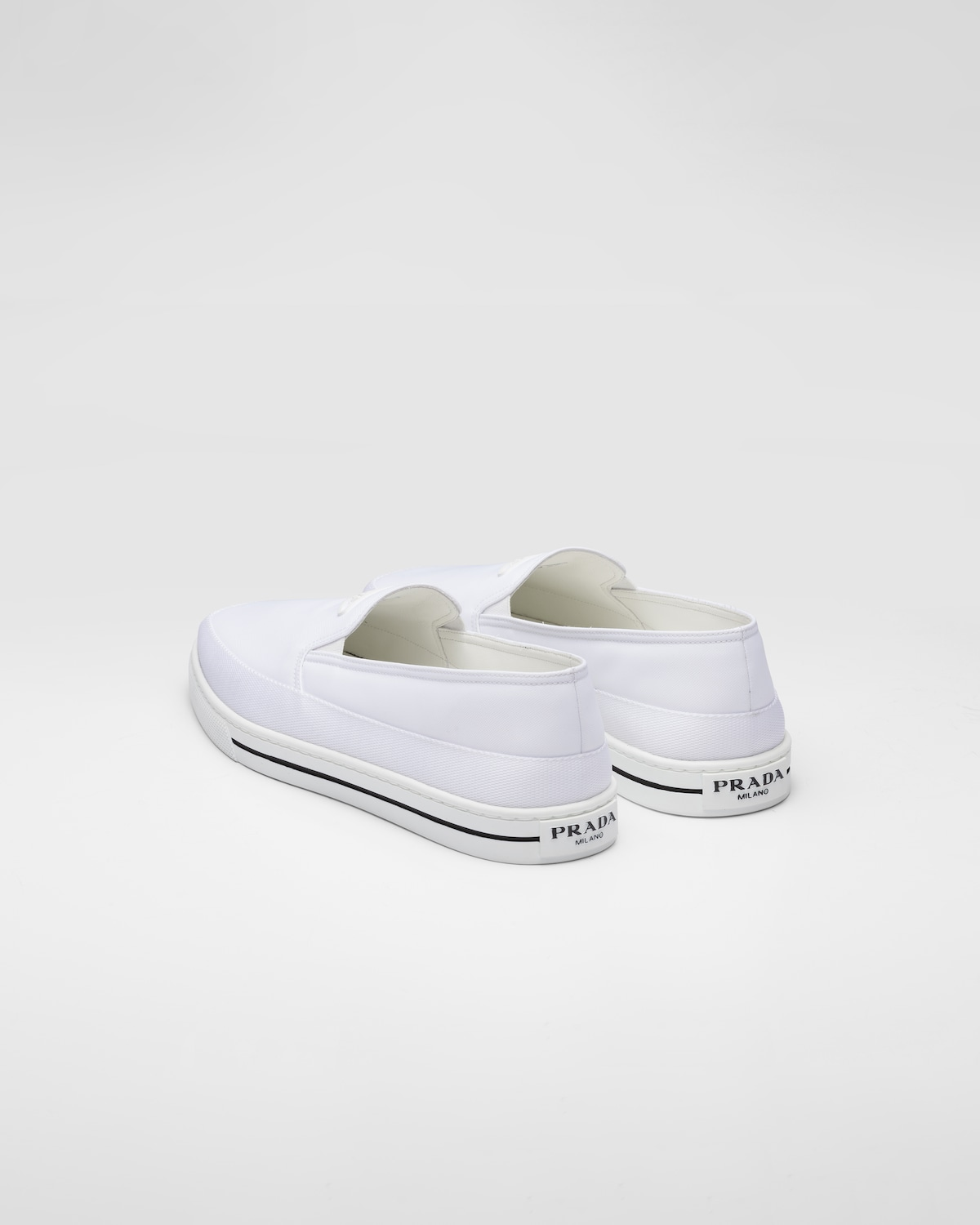  Giày Nam Prada Nylon Slip-on 'White' 