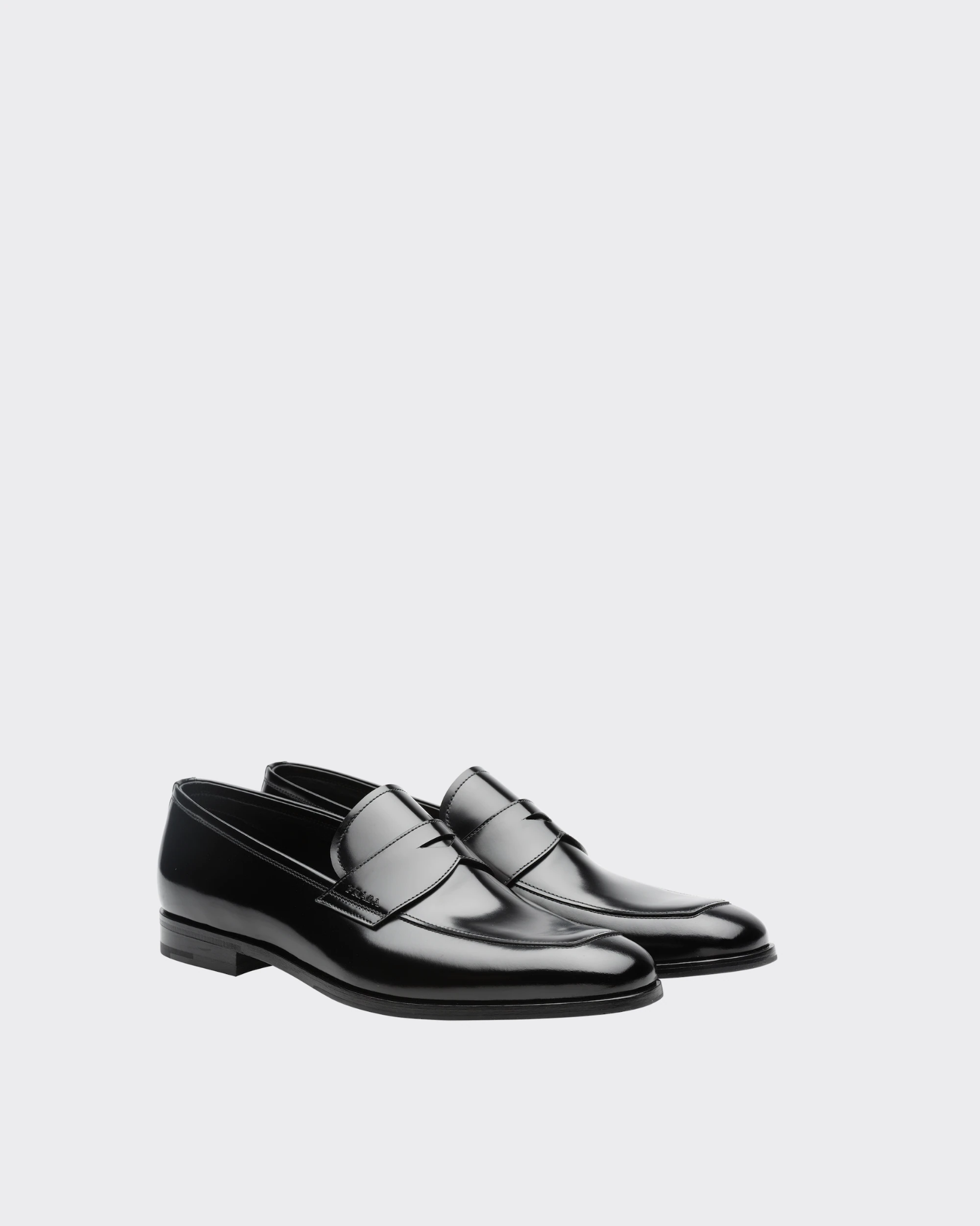  Giày Nam Prada Unlined Brushed Leather Loafers 'Black' 