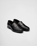  Giày Nam Prada Brushed Leather Loafers 'Black' 