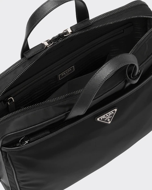 Túi Prada Saffiano Leather Briefcase Black 2VE0152DMHF0002VOOO LUXITY