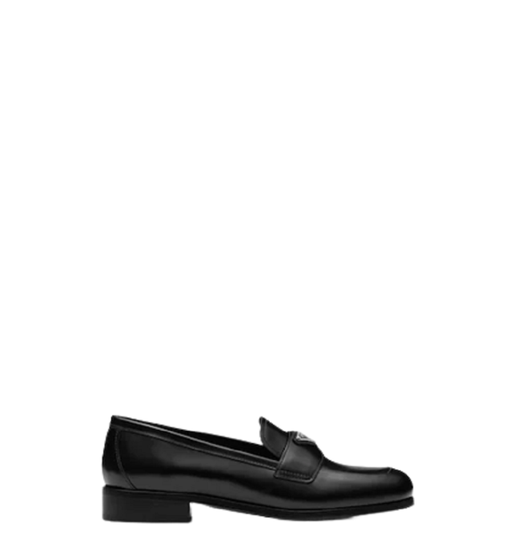  Giày Prada Nữ Brushed Leather Mules Black 