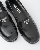  Giày Prada Nữ Brushed Leather Mules Black 