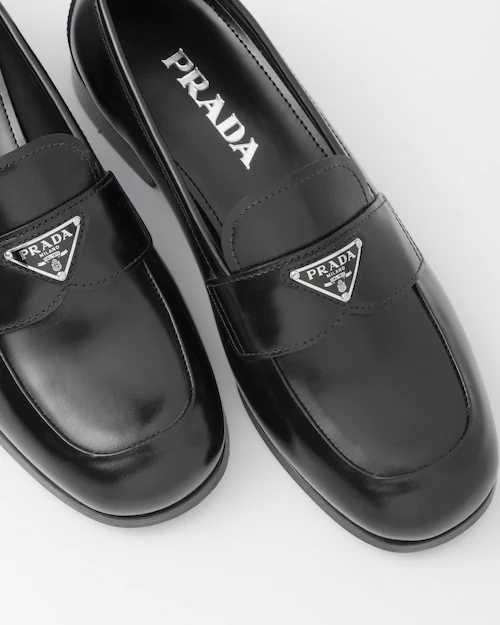  Giày Prada Nữ Brushed Leather Mules Black 