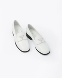  Giày Prada Nữ Patent Leather Loafers 'White' 